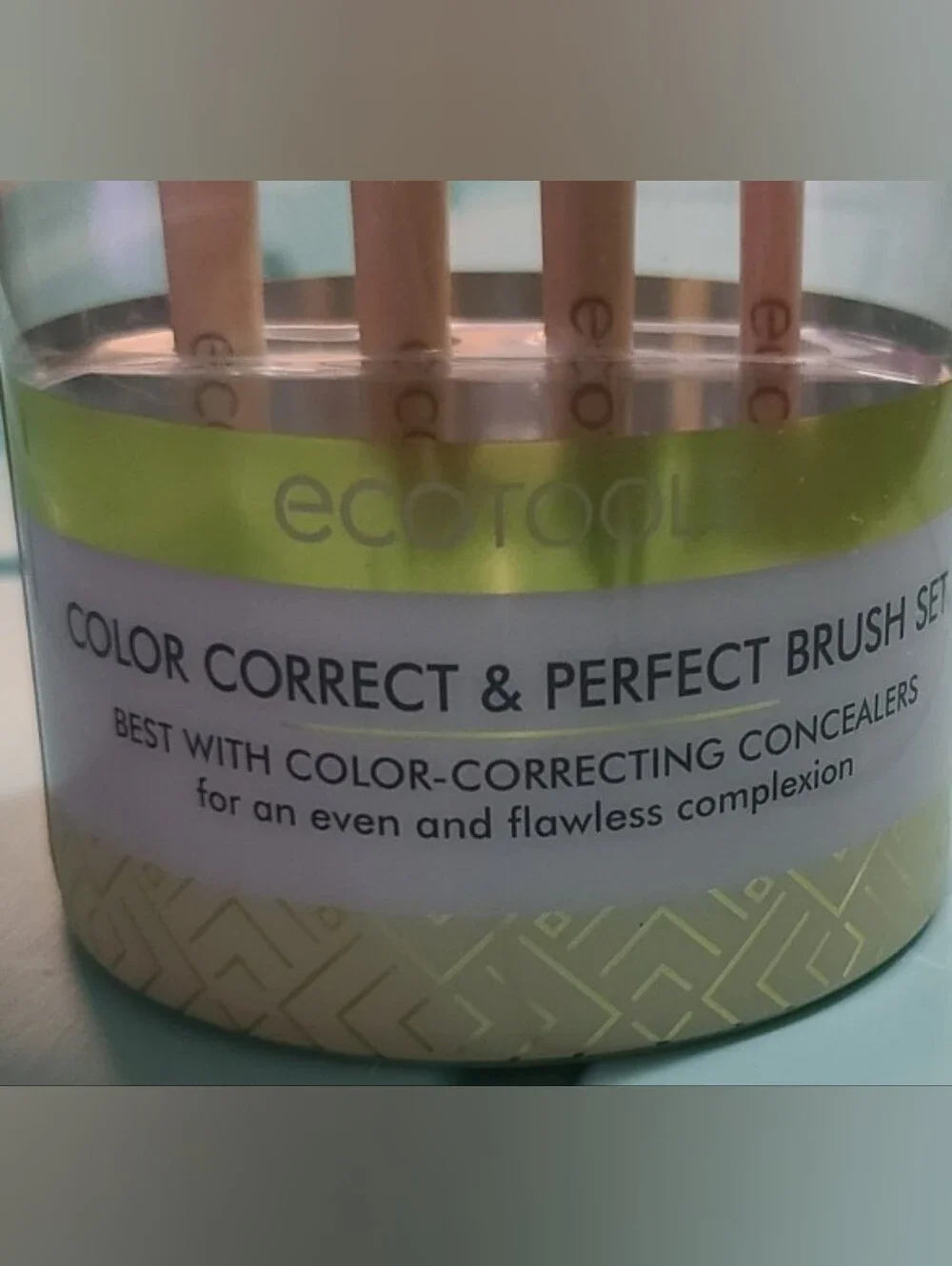 EcoTools Brush Sets. Glossy Finish Jade Infused Brush Set & Color Correcting Set